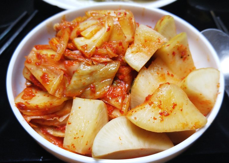 My first time tasting kimchi