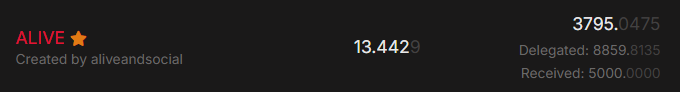 Alive staking