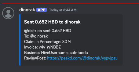 @dinorak claimed screenshot