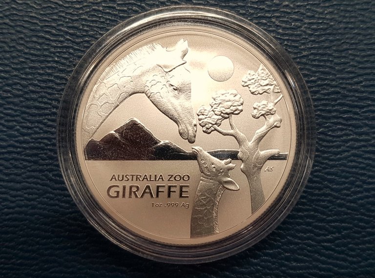 Giraffe on Australian Coin