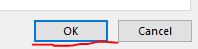 click OK for dynamic dropdown