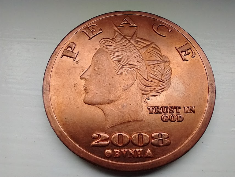 2008 Copper "Peace" Dollar