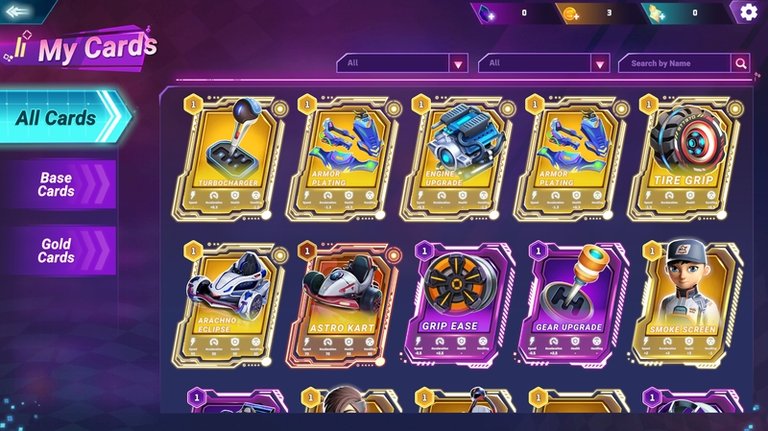 About card rarities and merging in Moon Karts