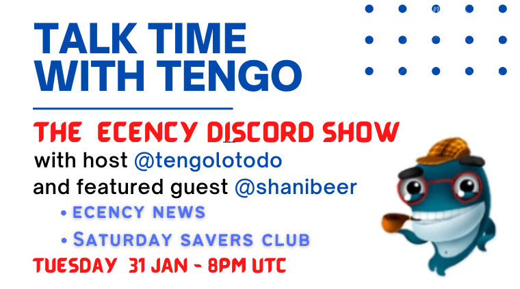 Episode 6 coming up Tuesday at 8pm UTC Talk Time with Tengo