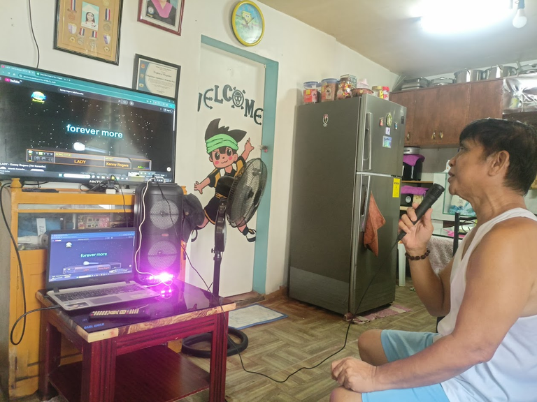 My Father's Happiness... Karaoke Time!