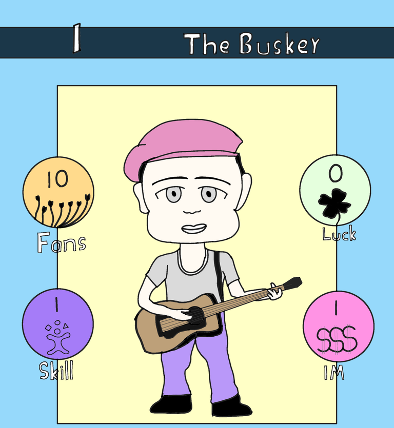 Drawing I The Busker For Rising Star Game