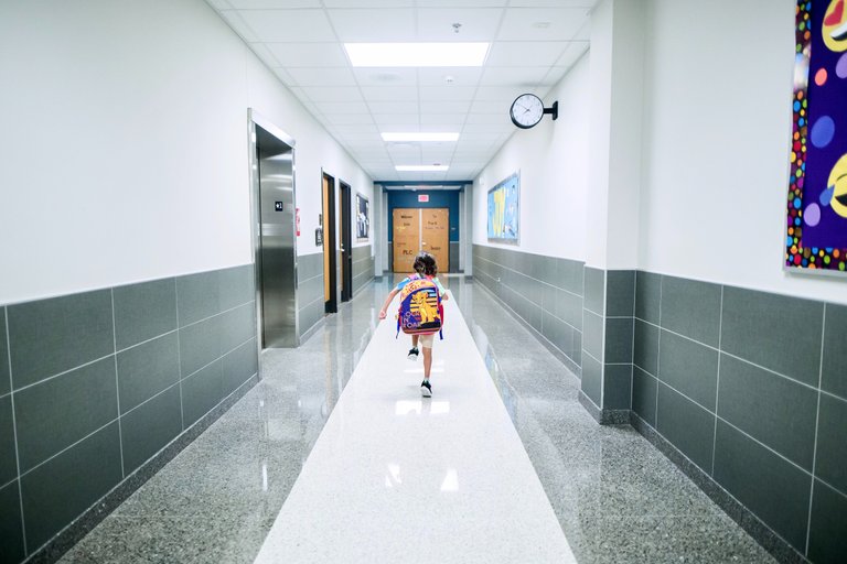 Rosa's first day of school