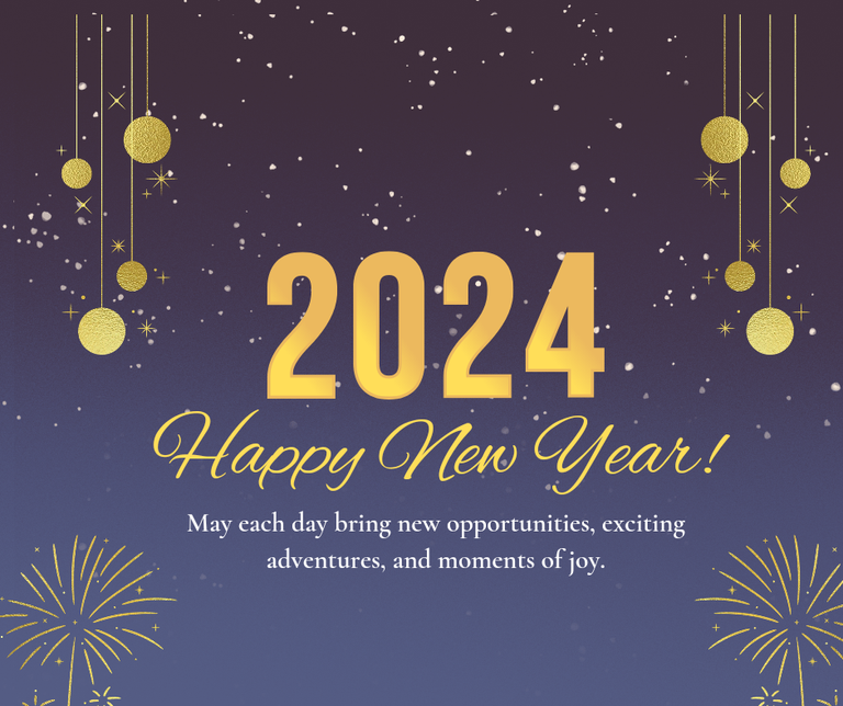 2024 Has Arrived, Happy New Year... all Hive Frend...🎉🎉🎉✨🎆🎊