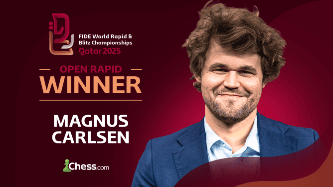 Magnus Carlsen is the 2025 World Rapid Champion