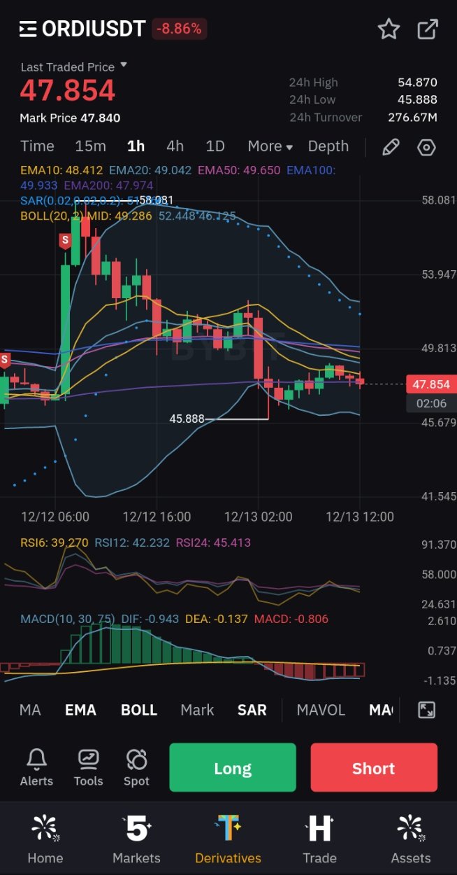 Trading Ordi on future at Bybit