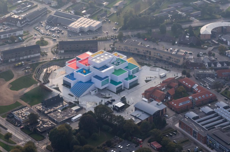 Aerial View of the LEGO House
