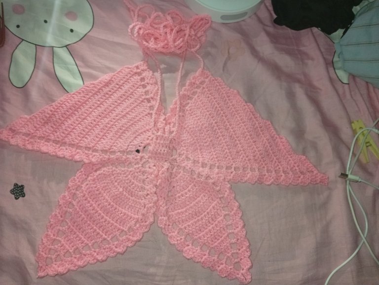 The journey of my crochet butterfly top