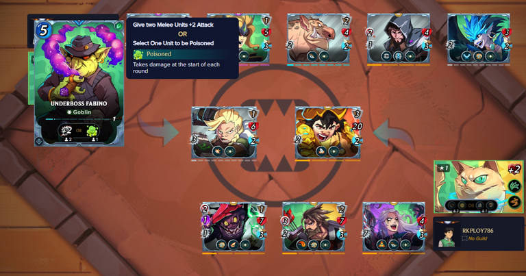 Splinterlands - Eternal Tofu, The legendary Summoner against Underboss Fabino