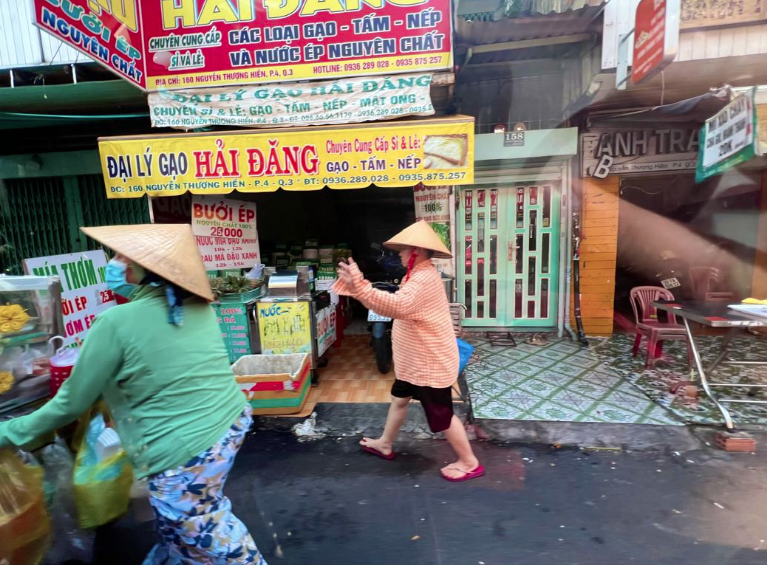 Street photography in Vietnam . 