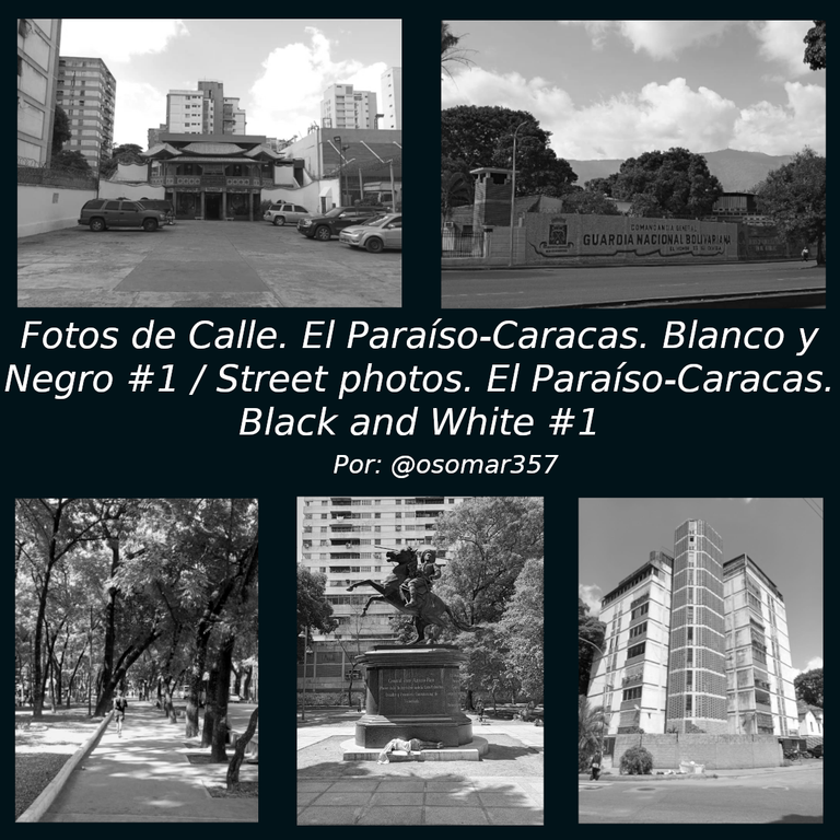 Fotos de calle. El Paraíso-Caracas. Tomas en Blanco y Negro./ Street photos. El Paraíso-Caracas. Black and White Shots. (12 PIC) En/Esp.