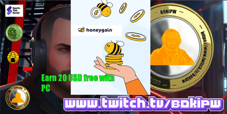 Earn 20usd FREE with phone or PC - Honeygain