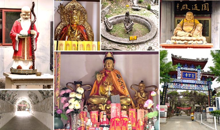 Visiting The Mountian Buddist Temple In Sheng Quan Shan Scenic Area