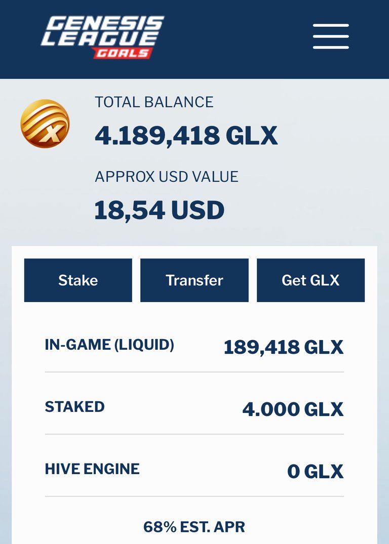 ⚽️ 4000 GLX staked!