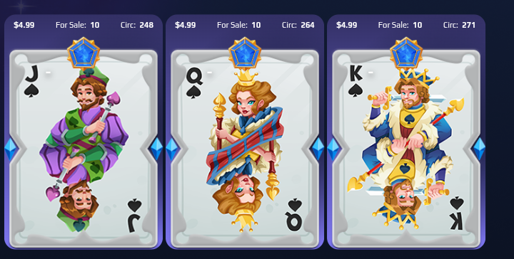 🃏 Stakehouseden Rare Card  King, Queen, Jolam NFT.