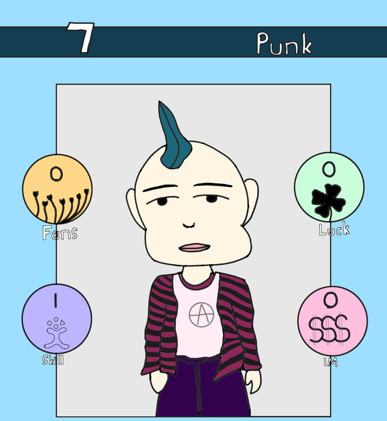 Drawing 7 Punk For Rising Star Game