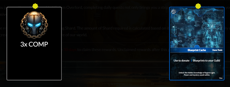 Weekly rewards unveiled