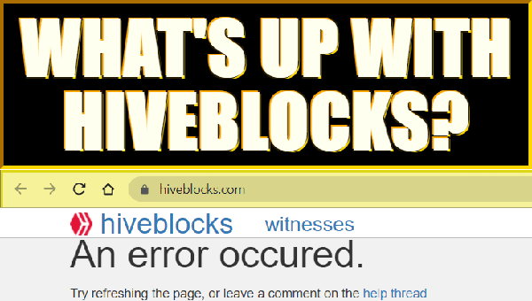 What's up with Hiveblocks?