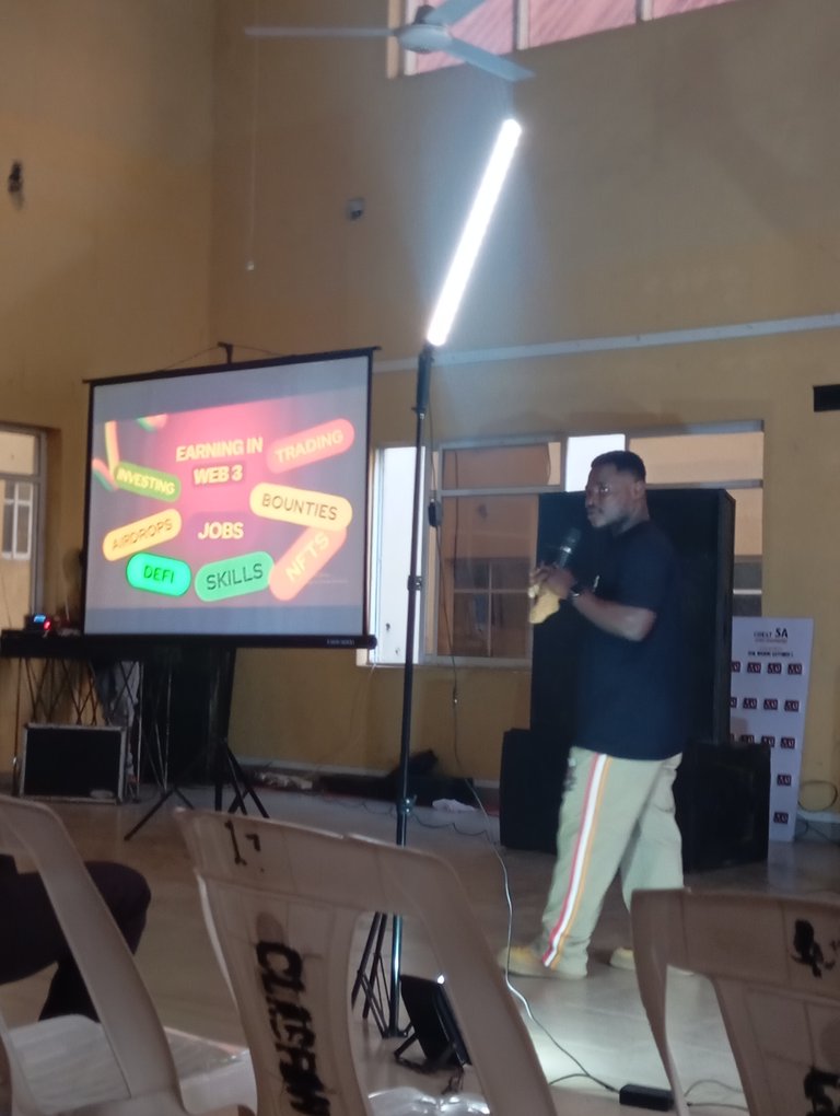 during a tech seminar