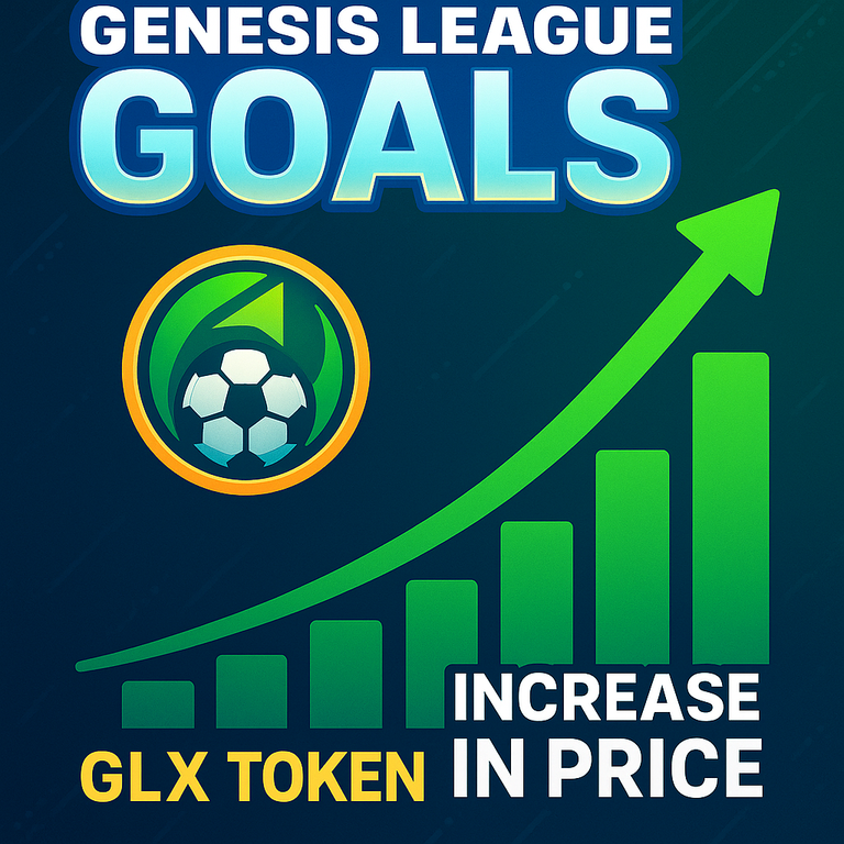 Genesis League Goals increase price of GLX token .  