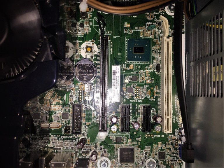 Inside of my pc, the slot for the Graphics Card