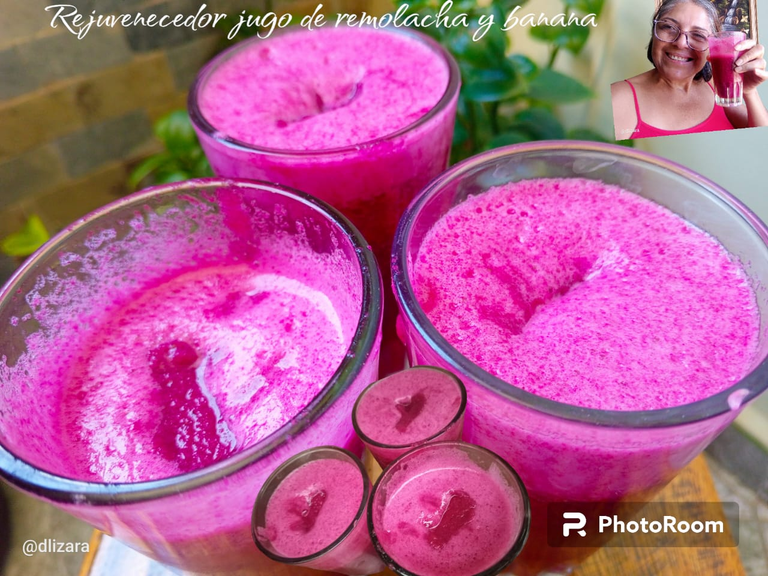 [ENG|ESP]  Rejuvenating beet and banana juice  -Recipe-