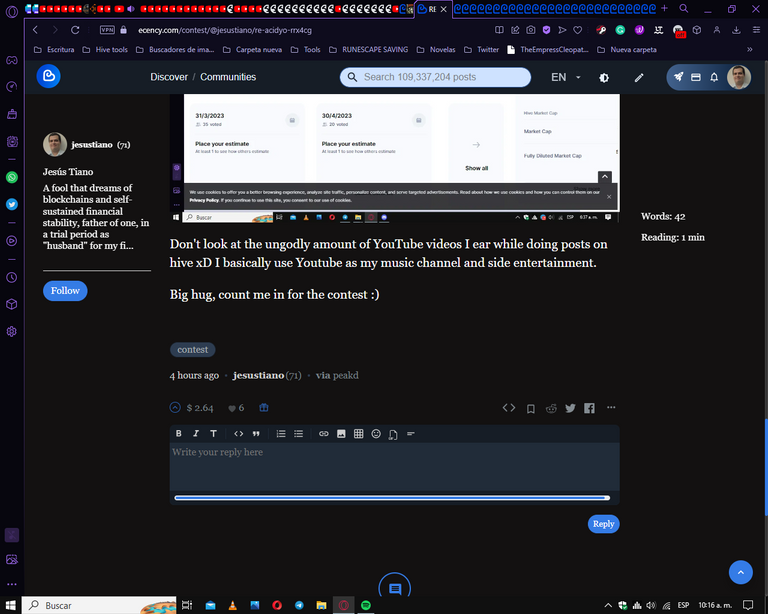 Ignore the ungodly amount of tabs, now I'm commenting a lot of post, an insane number of them