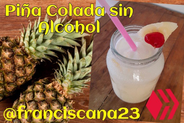 [ESP-ENG] Deliciosa Piña Colada sin Alcohol, te enseño paso a paso a hacerla // Delicious Pinneapple Colada without Alcohol, I will teach you step by step how to make it