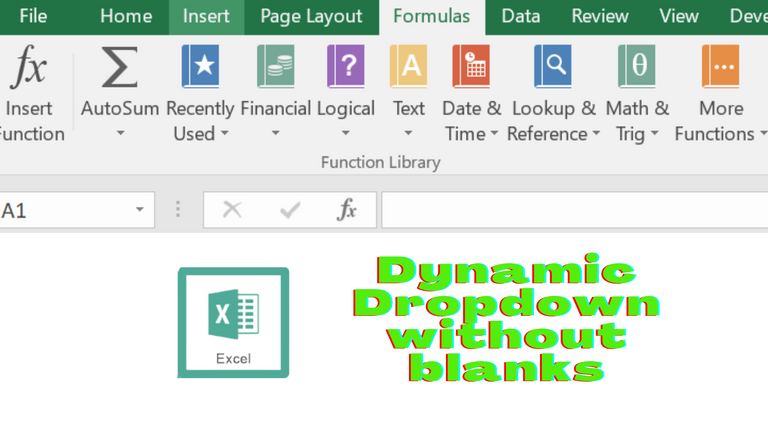 Dynamic Dropdown without blanks in Excel