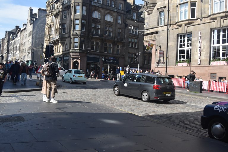 Right out the hotel doors onto the Royal Mile