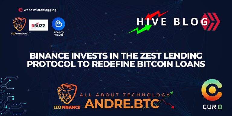 Headline of the day; 📰 Binance invests in the Zest lending protocol to redefine Bitcoin loans