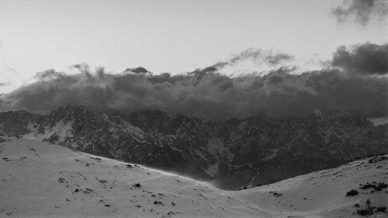 Sunrise View from the Dobratsch Mountain - view south to the Karawank mountain range