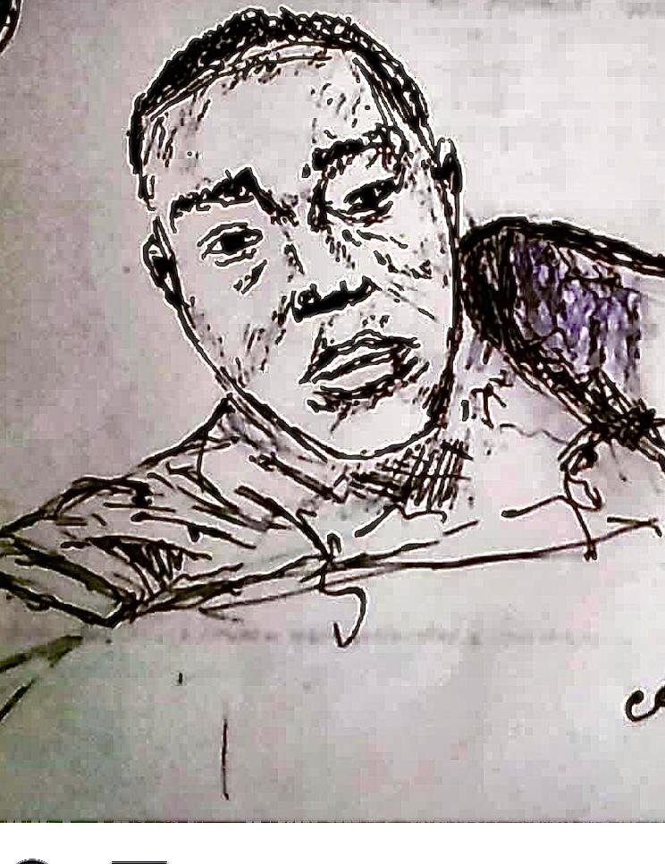 My first pen portrait (self-portrait)