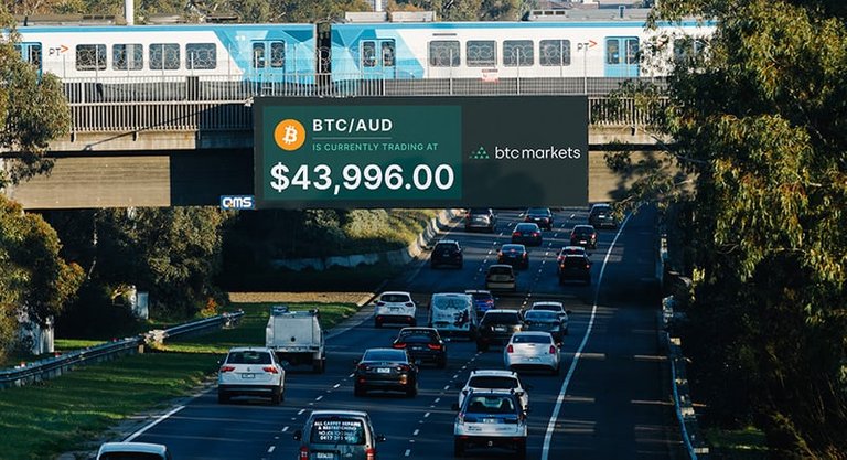 BTC Markets billboard