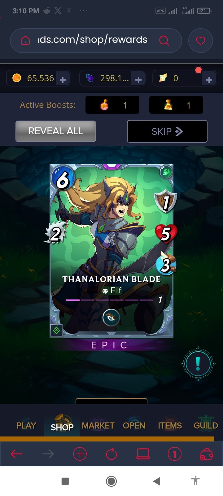 Buying Major Chest And Minor Chests With Glint Rewards 