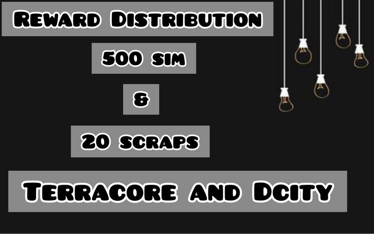 Terracore and Dcity - Mini Contest Reward distribution 