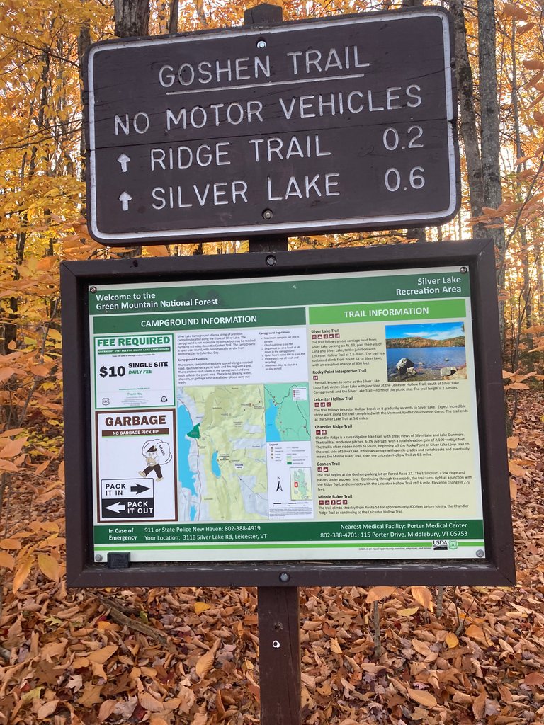 Goshen Trail sign