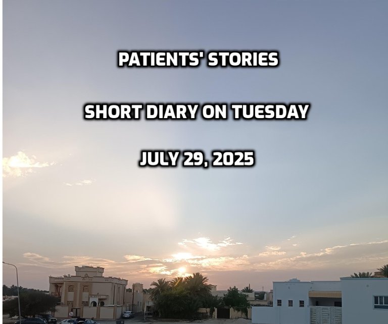 Patients' Stories | Short Diary on Tuesday | Alive and Thriving on July 29, 2025