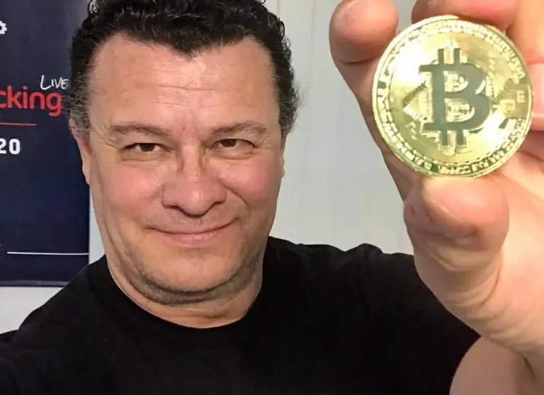 @daveespino1 holding "a Bitcoin"