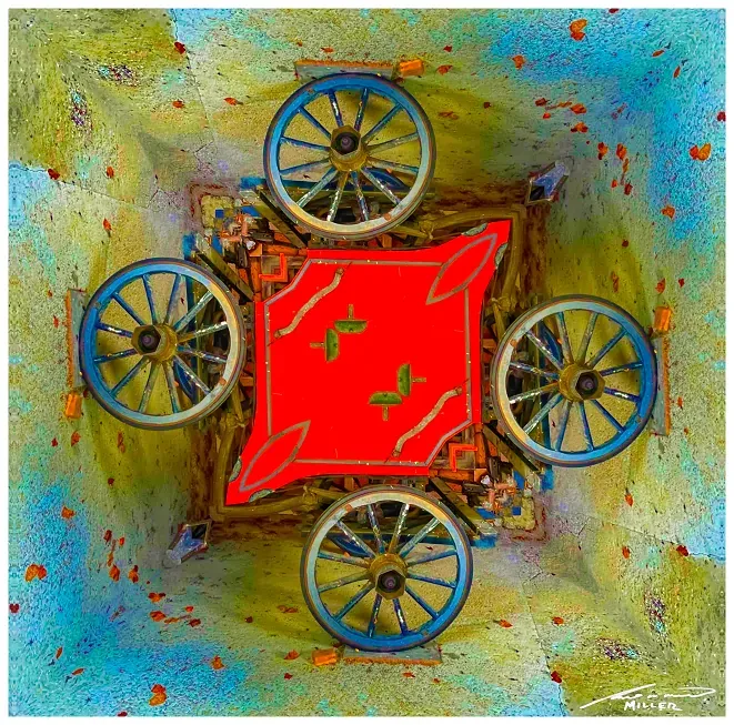 The Circling Carriage Wheels - New Digital Art Piece