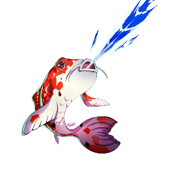 SPLINTERLANDS - ARCHER KOI A RARE WATER MONSTER WITH REPAIR AND PAINFORGE ABILITY