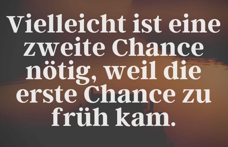 Eine zweite Chance