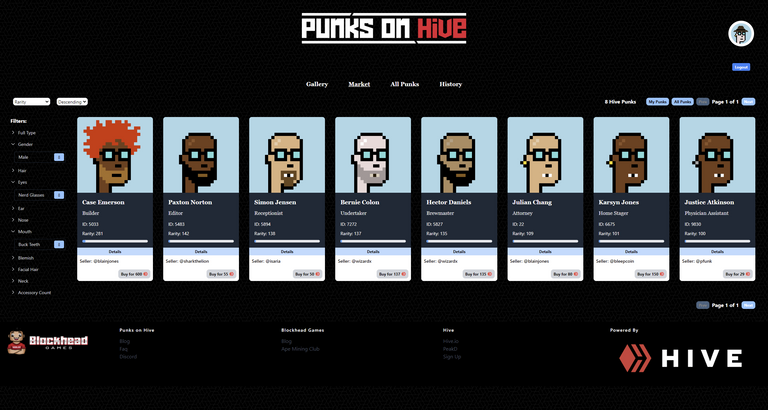 Find yo Hive Punks with new filtering