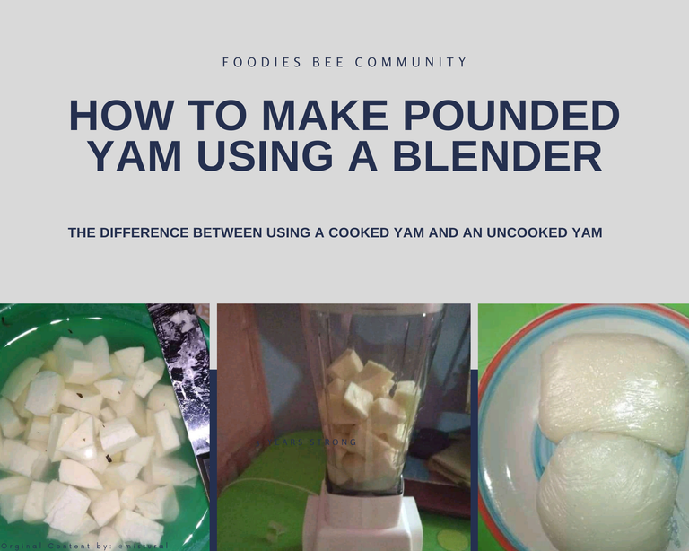 How To Make Pounded Yam Using Blender || Full Tutorial  