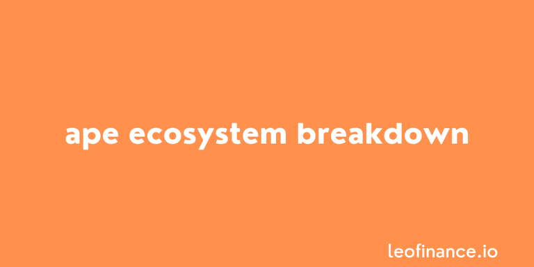 APE ecosystem breakdown