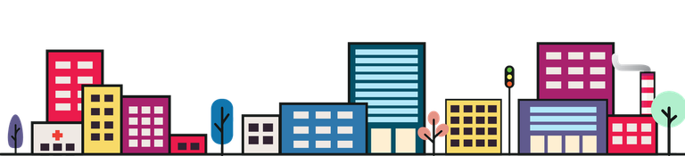 dCity divider featuring key 2nd edition NFTs such as a hospital.